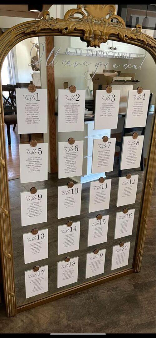 DIY Seating Chart