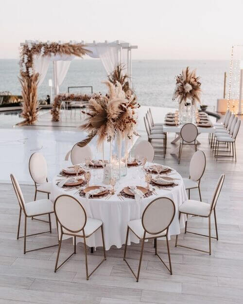 bohemian centerpiece round table