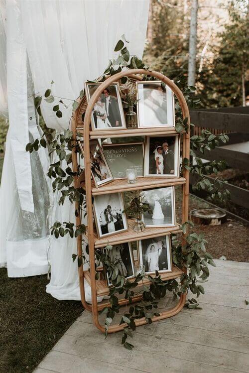 cute welcome display wedding