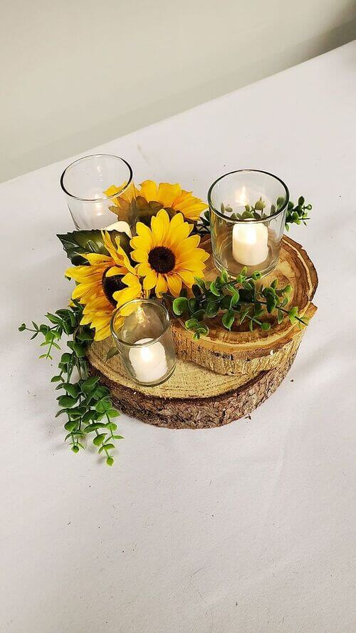 sunflower centerpiece