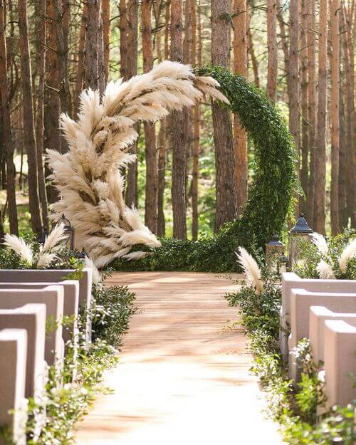 wedding arch boho