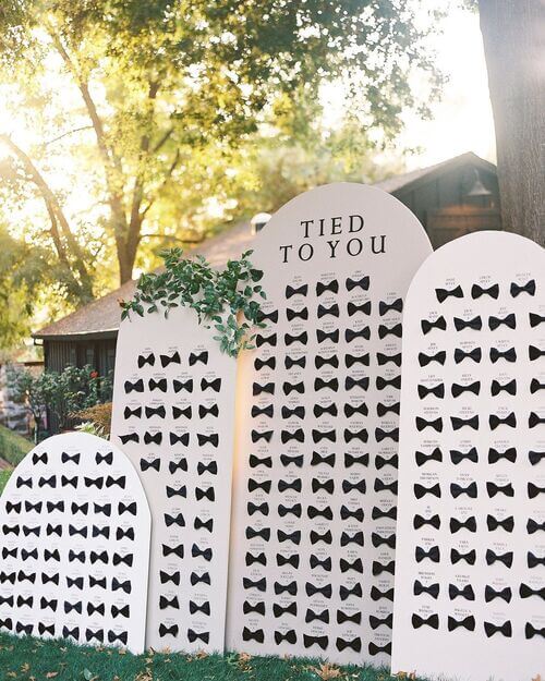 wedding seating chart creative