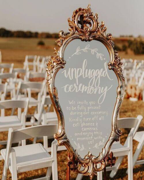 wedding sign
