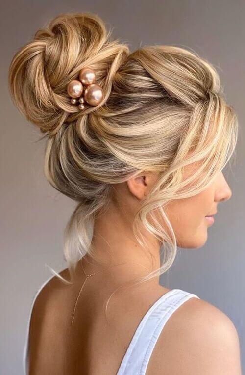wedding updo chic