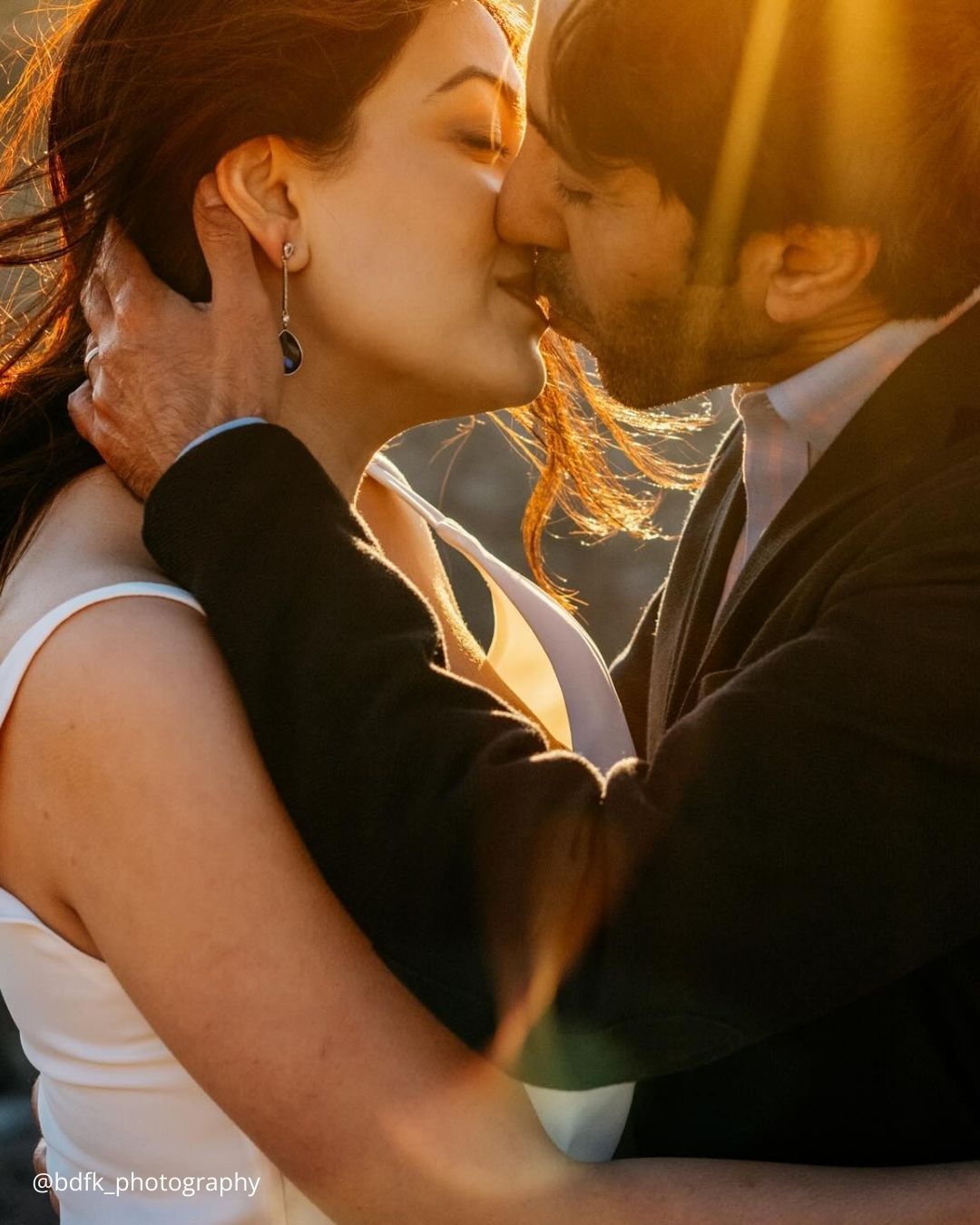 Romantic Night Kiss