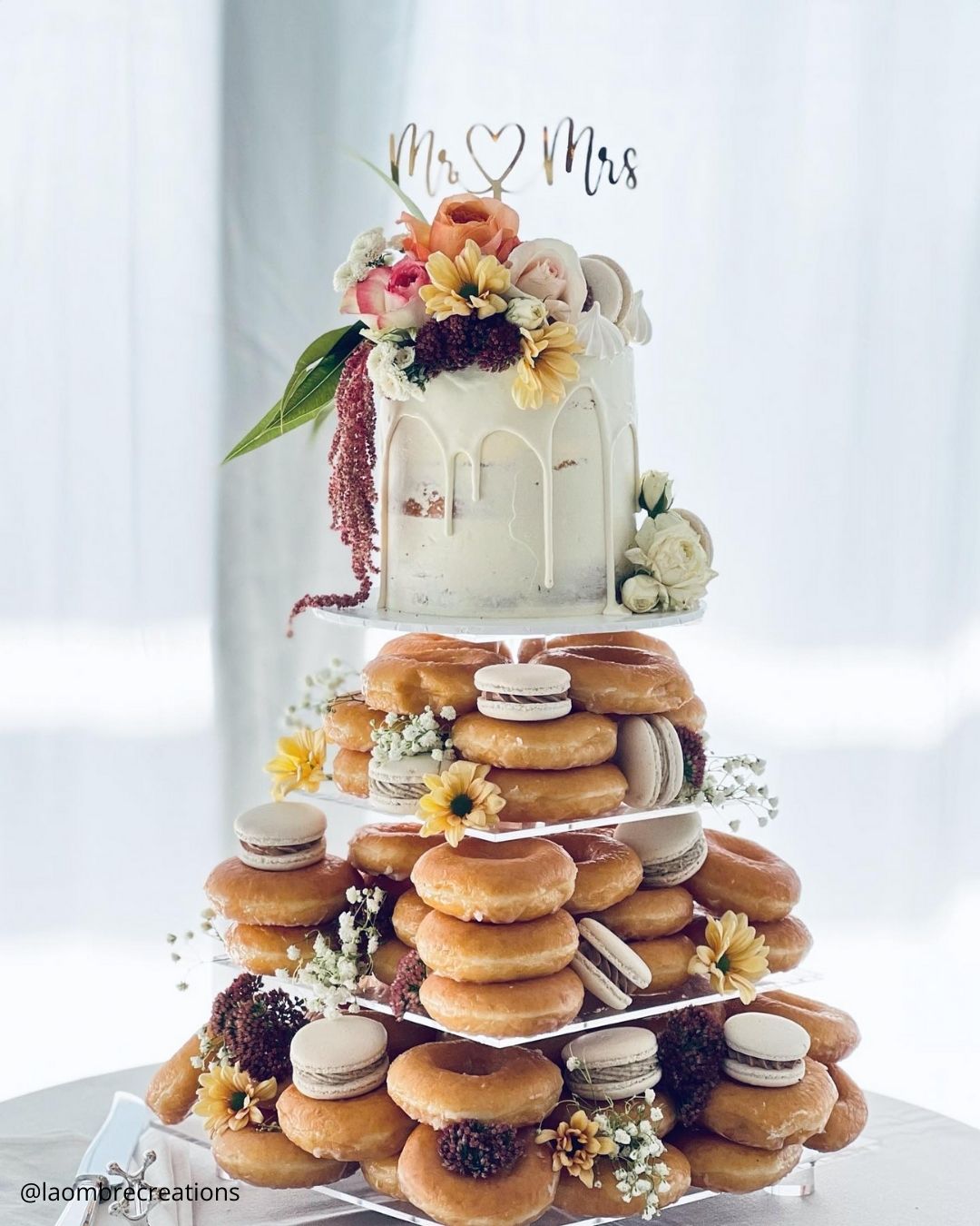 Donut Tower Untraditional Wedding Cakes