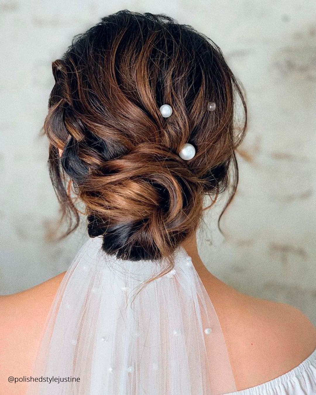 Medium Length Hair Wedding Hairstyles With Veil