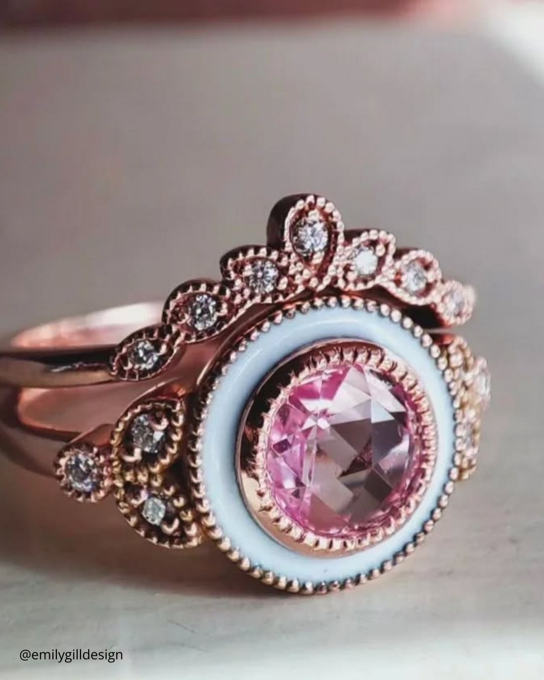 Vintage Rose Gold Engagement Rings