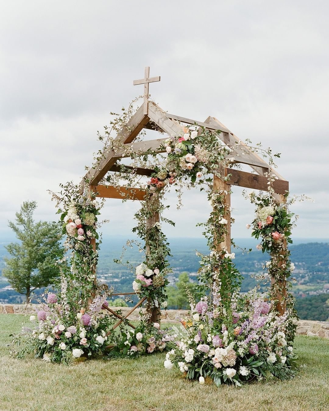 Wedding Altar Ideas with Fabric
