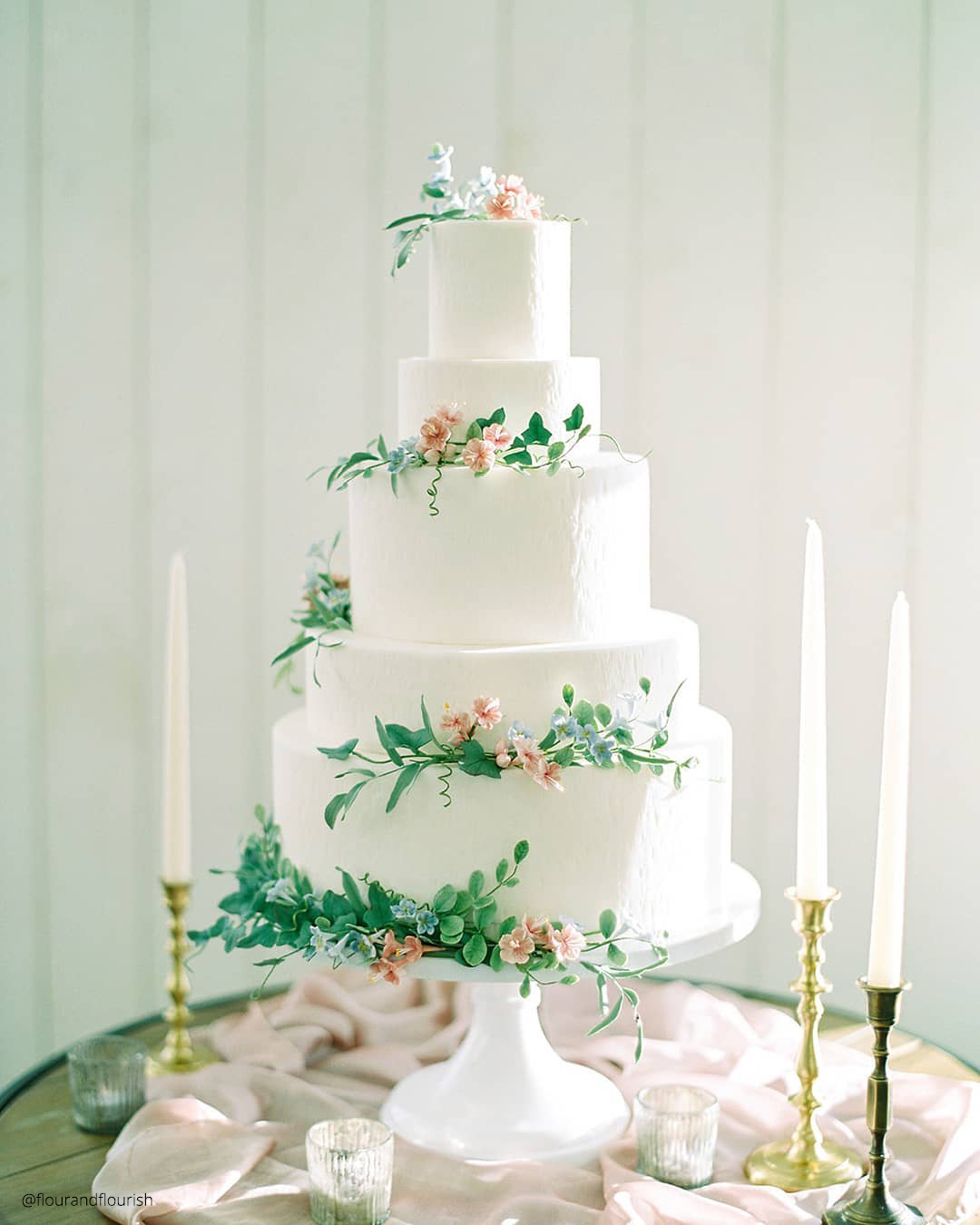 Pink Spring Wedding Cakes