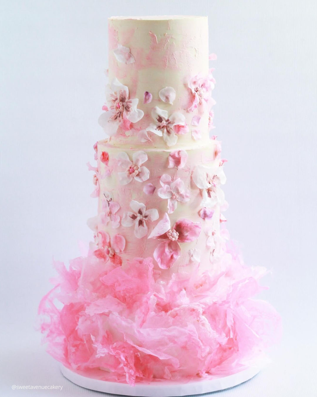 Pink Spring Wedding Cakes