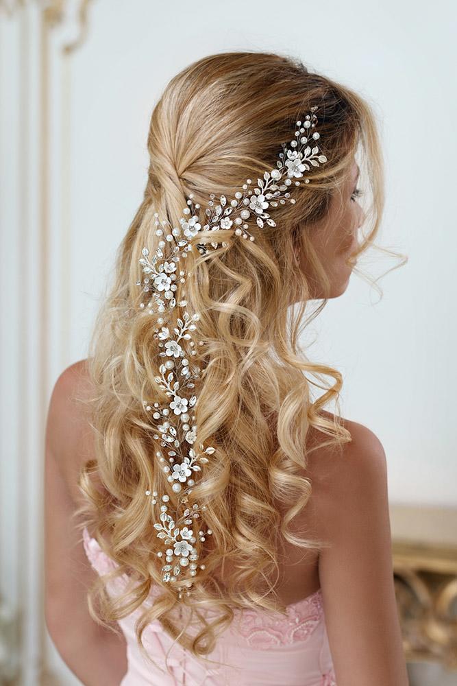 Flower And Crystal Wedding Hair Accessories