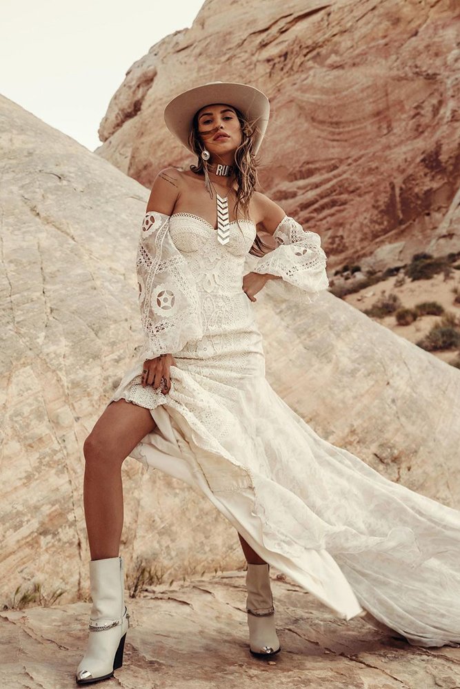 Wedding Dresses With Bride Boots