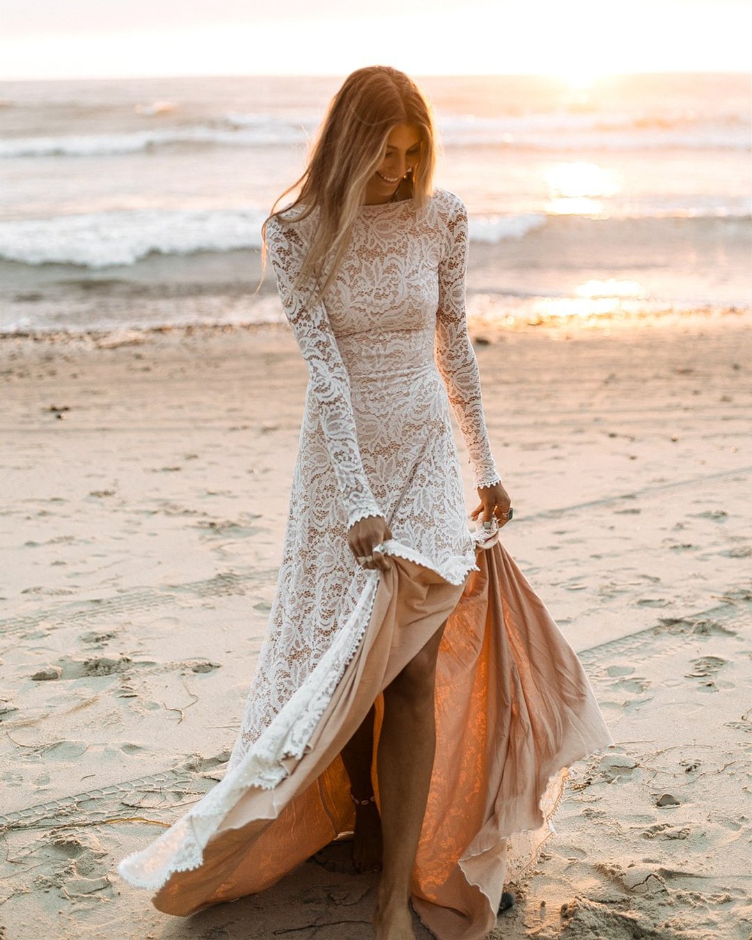 Lace Fall Wedding Dresses