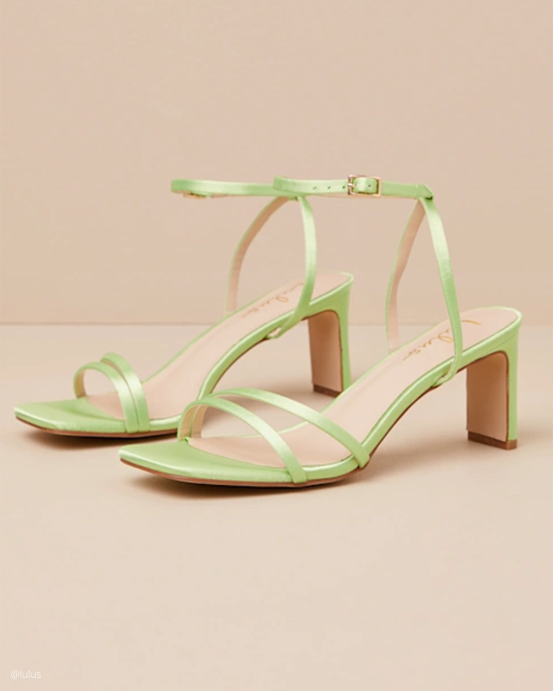 Low Heel Green Wedding Shoes