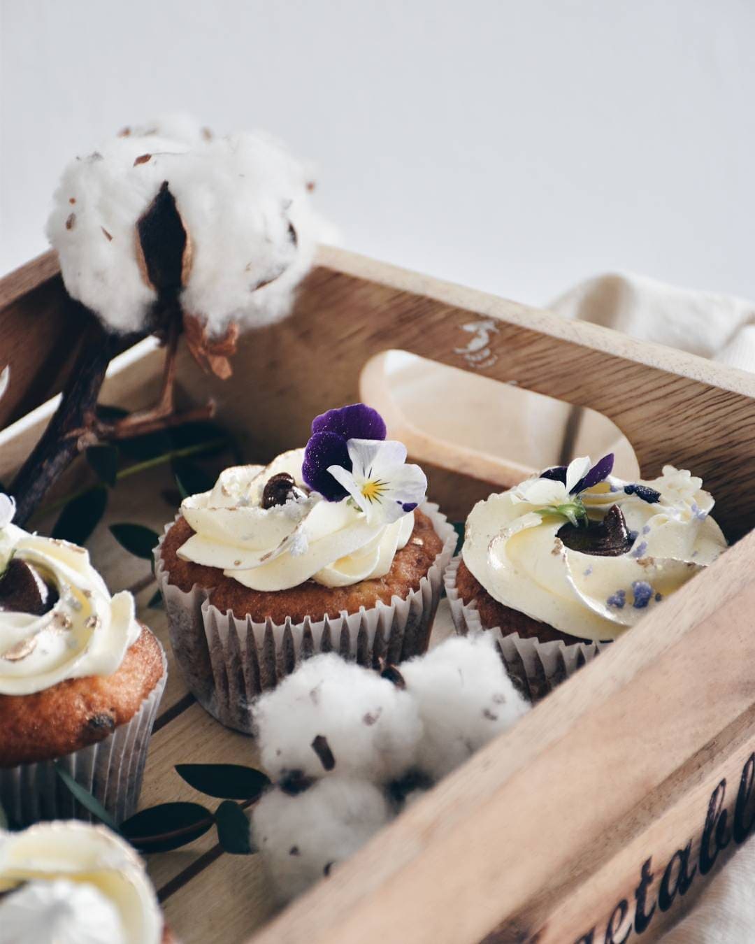 Rosy Chocolate Wedding Cupcakes