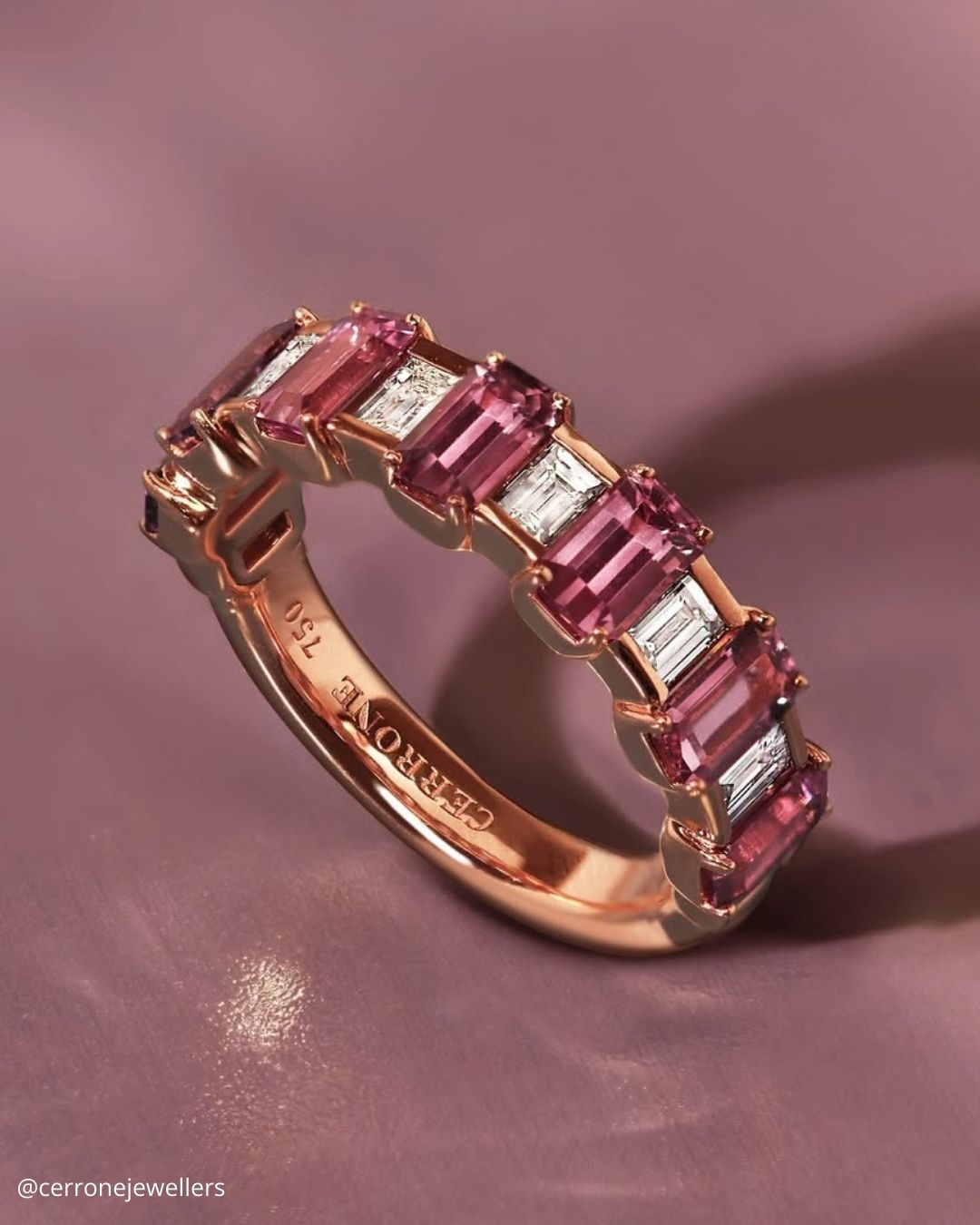 Kaleidoscopic Stones Engagement Ring