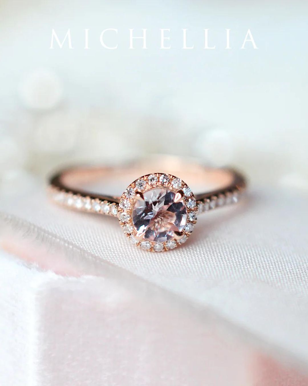 Gorgeous Morganite Ring Sets