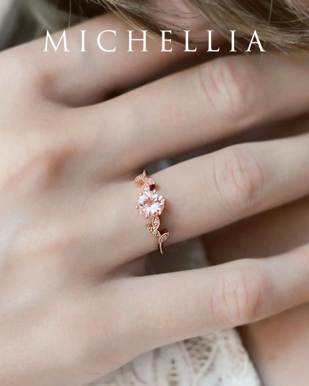 Gorgeous Morganite Ring Sets