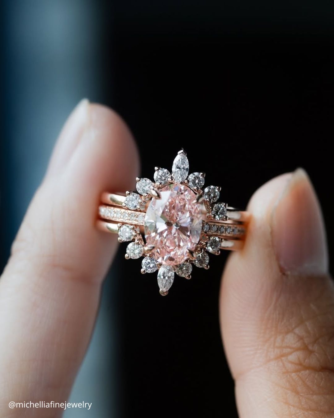 Vintage Morganite Engagement Rings