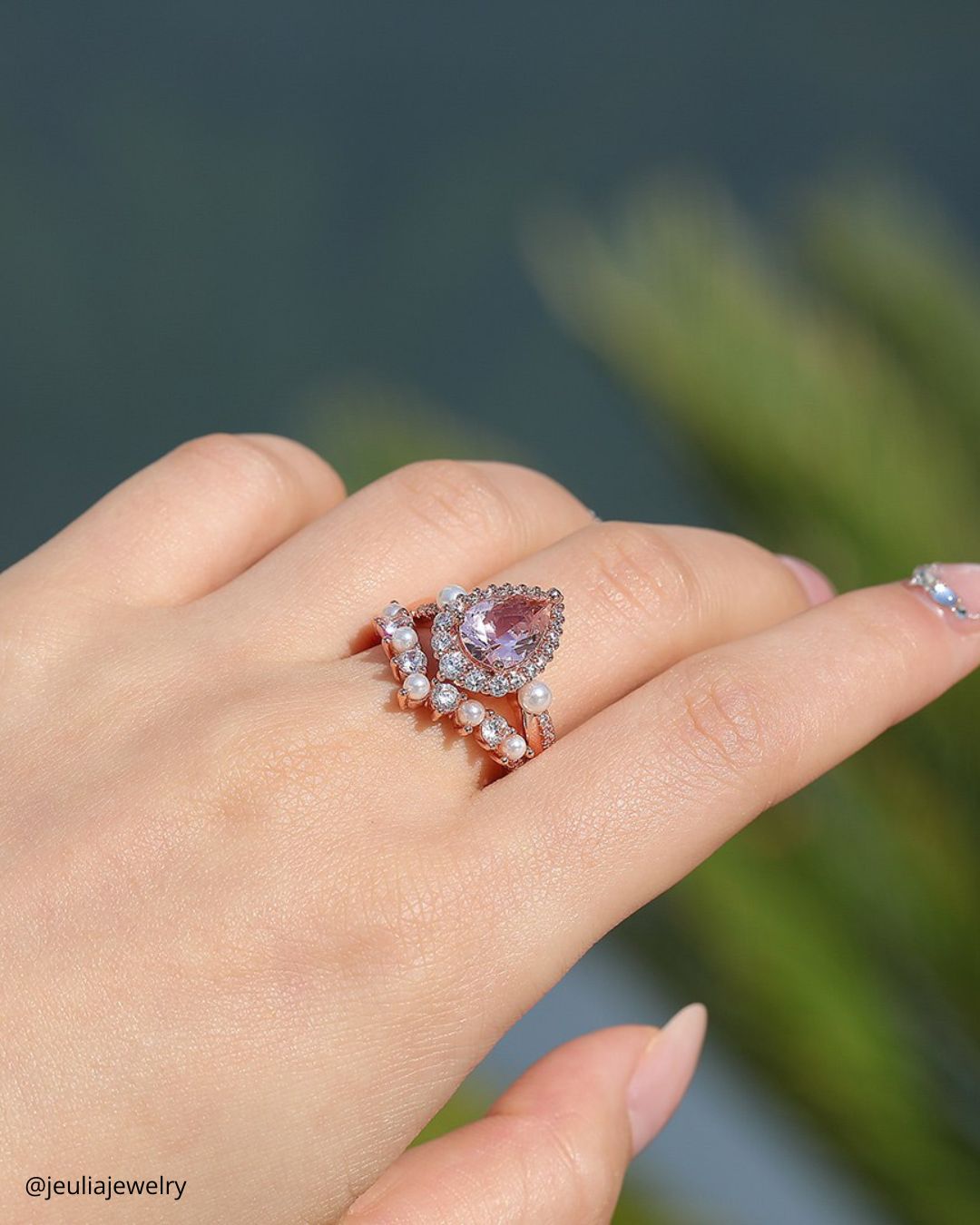 Vintage Morganite Engagement Rings