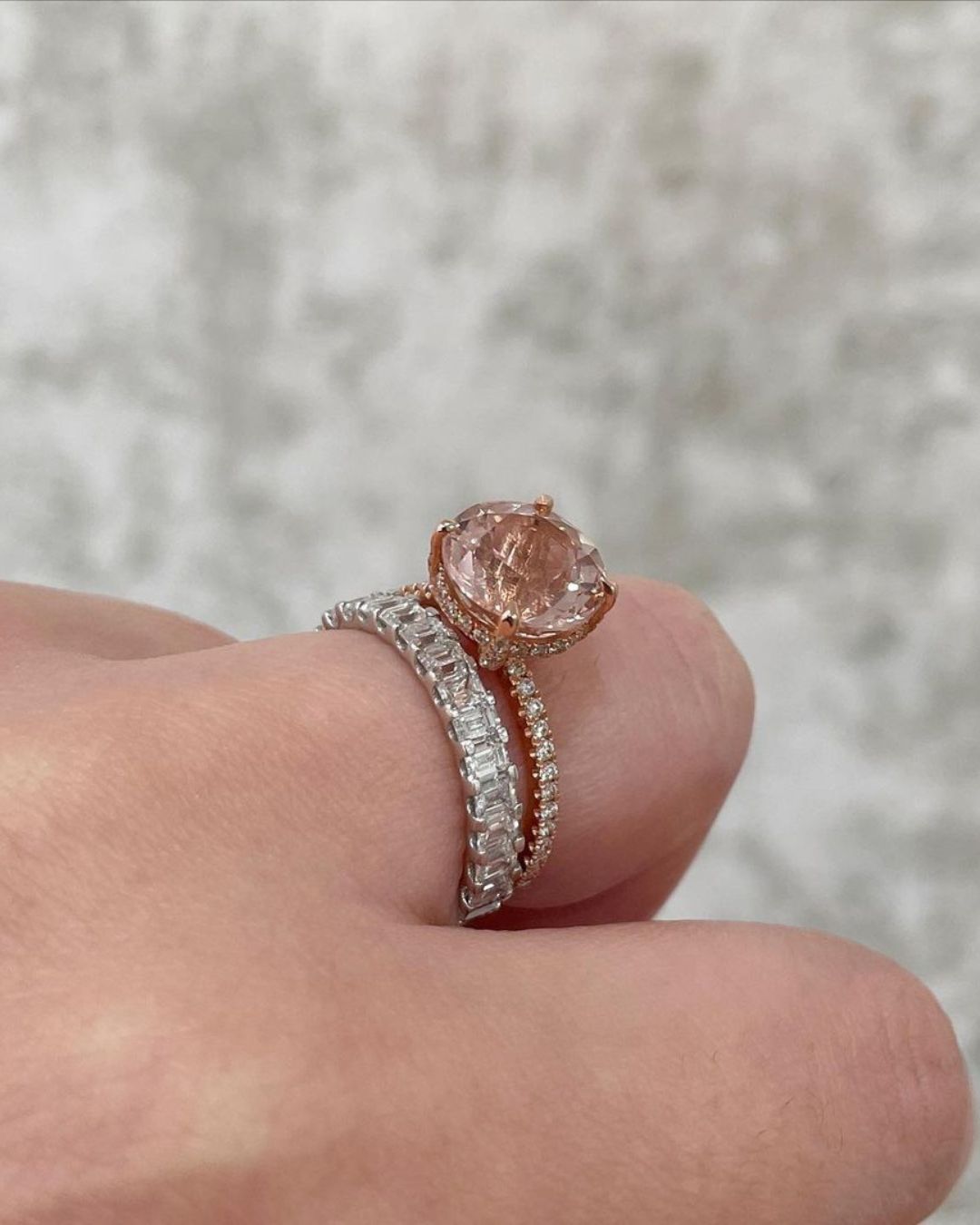 Vintage Morganite Engagement Rings
