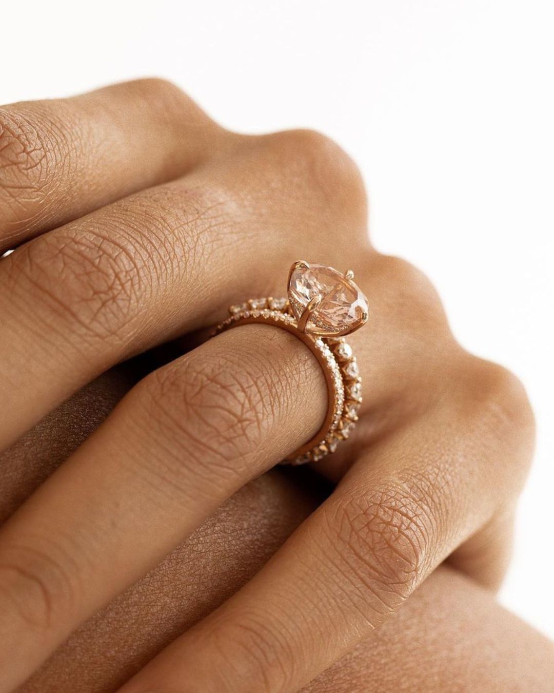 Morganite Rose Gold Engagement Rings