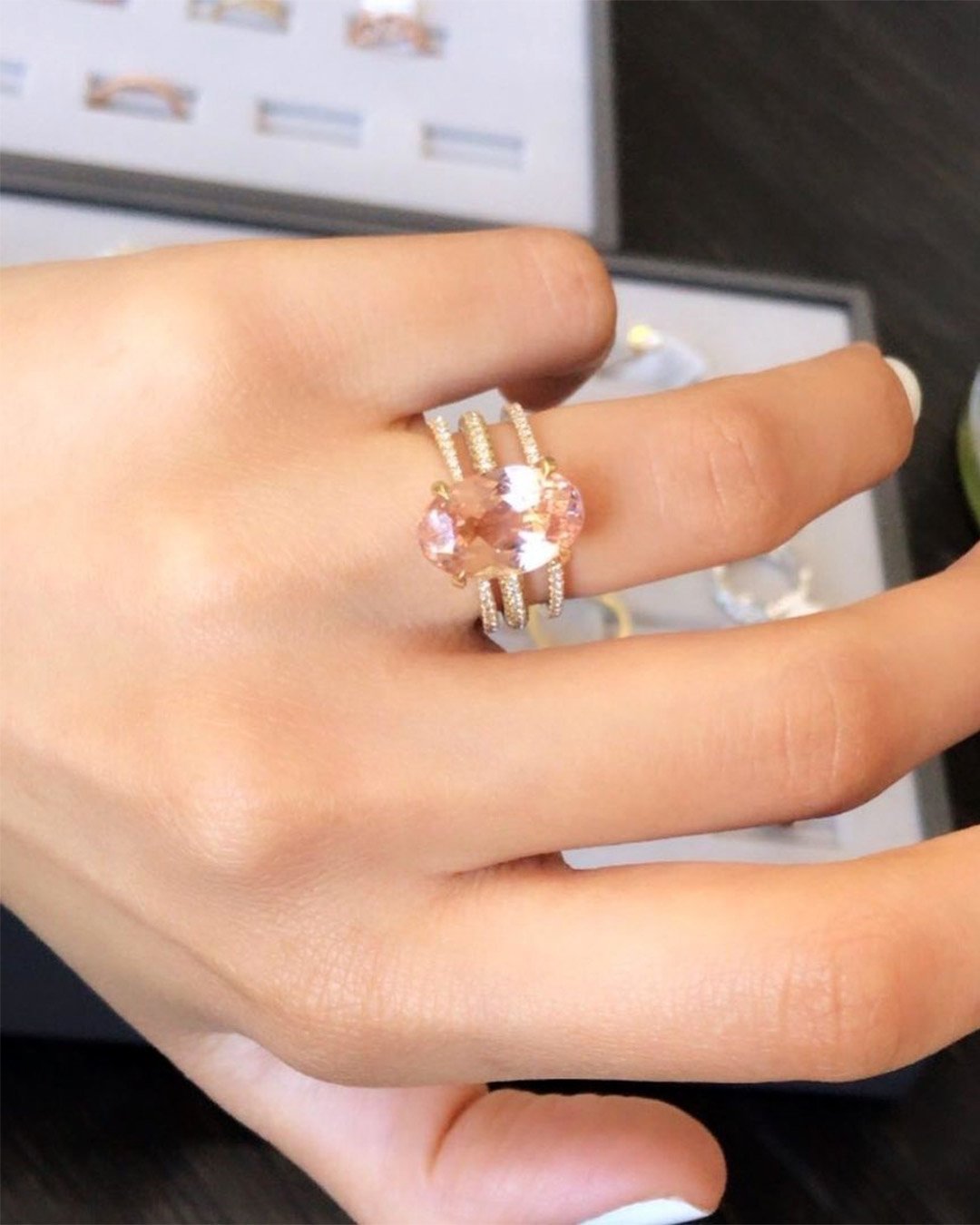 Shopping Vintage Morganite Engagement Rings