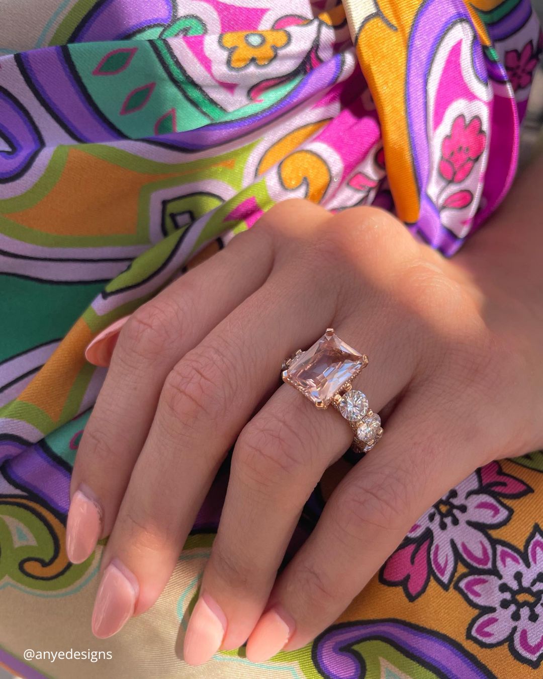 Shopping Vintage Morganite Engagement Rings