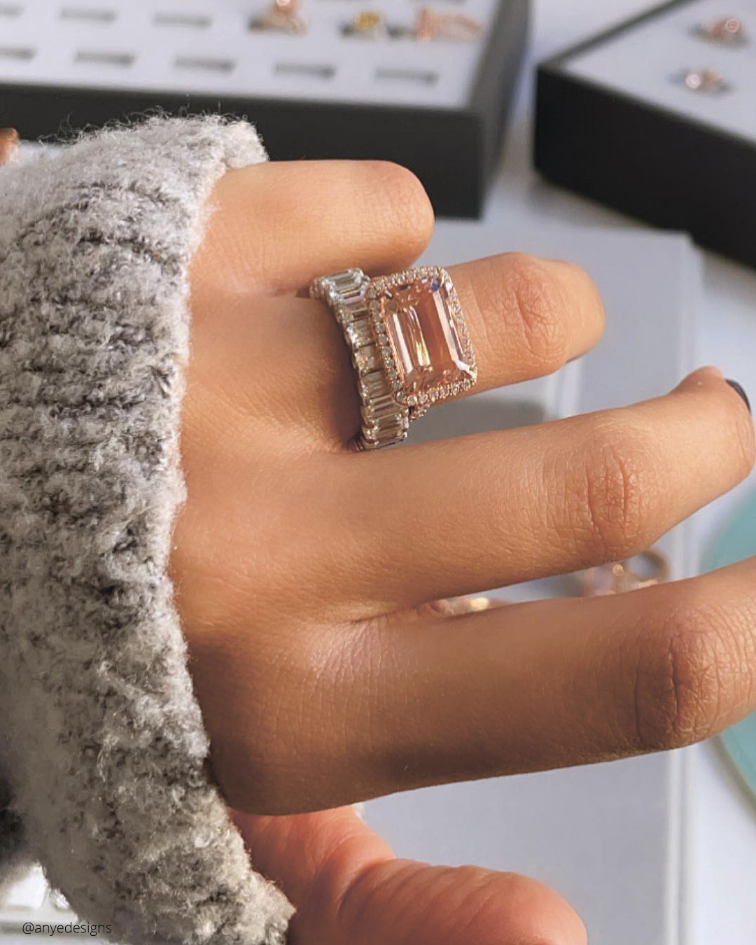 Shopping Vintage Morganite Engagement Rings