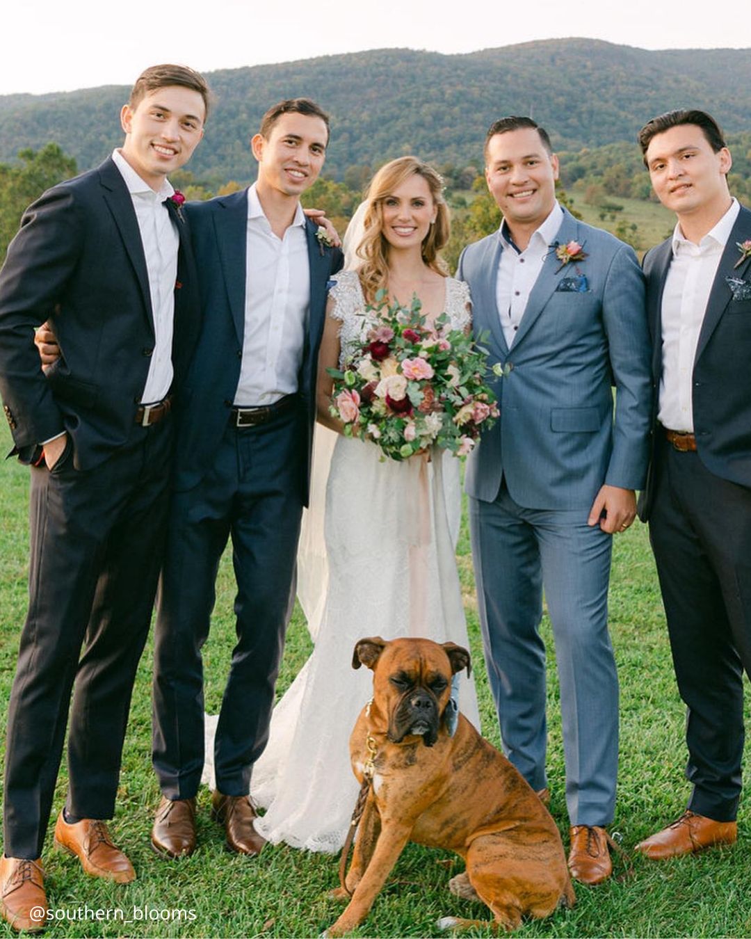 With Friends of the Groom