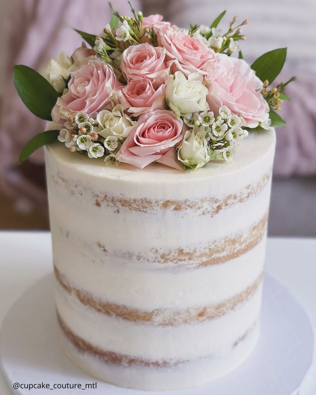 Fillings As Decor For Rustic Naked Cakes