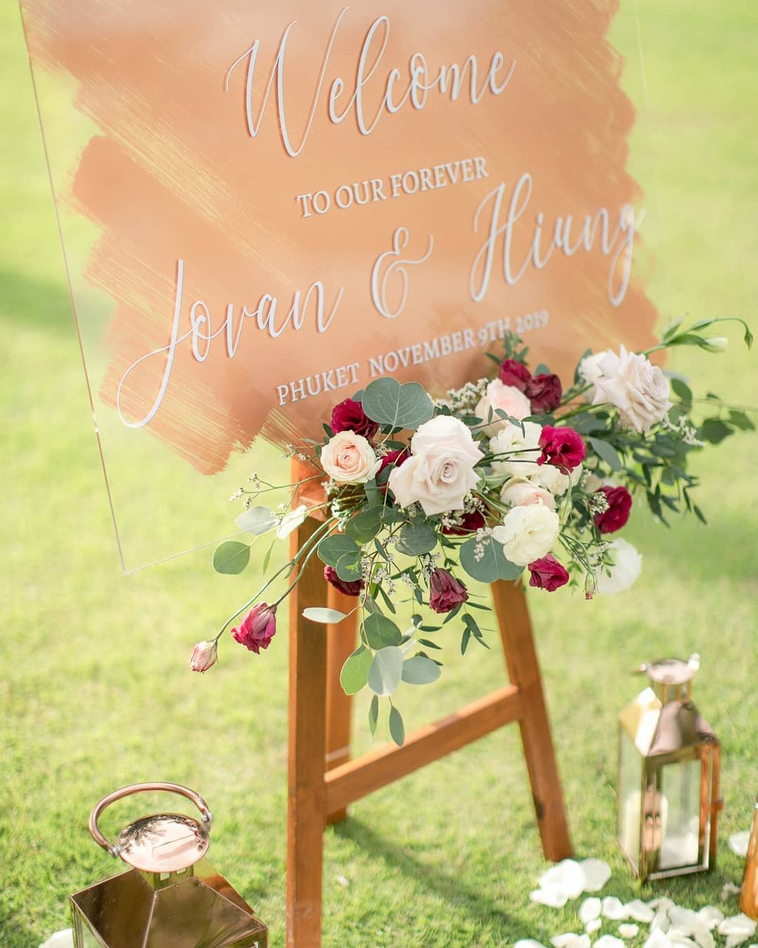 Rust Flowers Arrangement