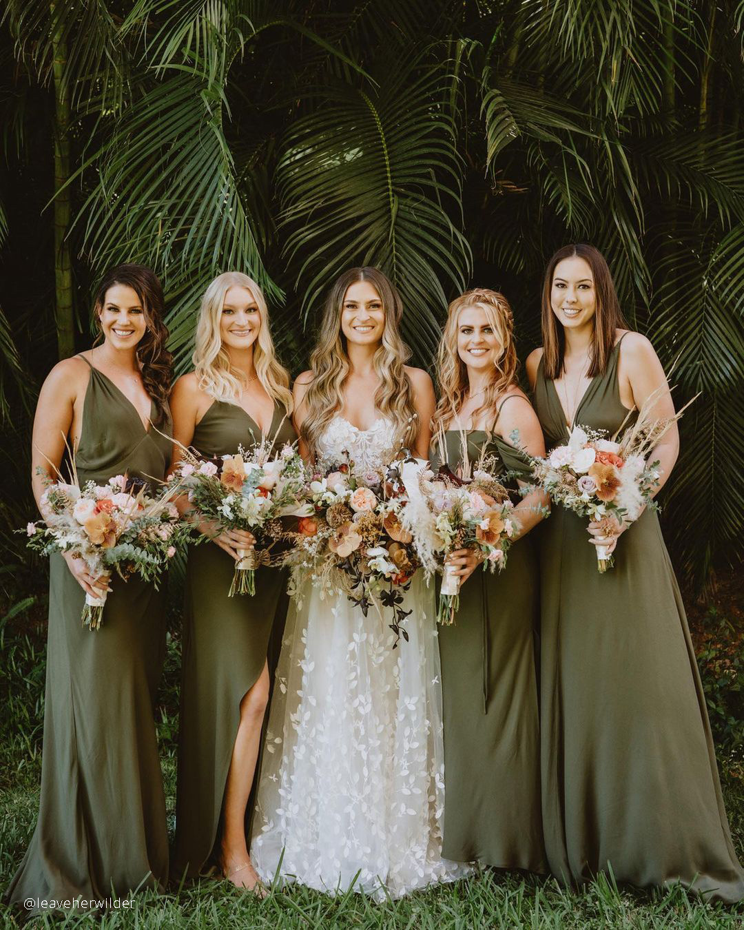 Satin Sage Green Bridesmaid Dresses