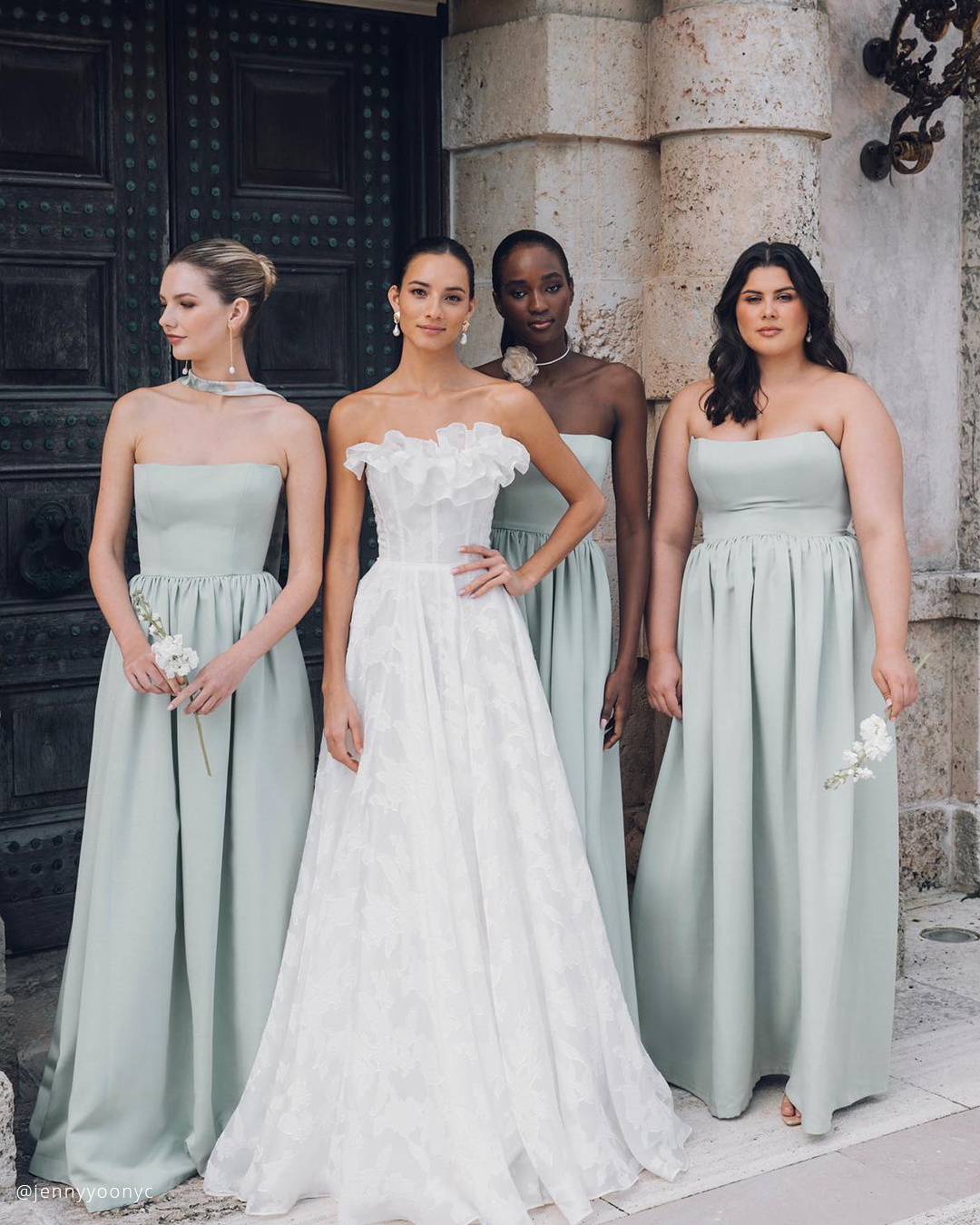 Chiffon Sage Green Bridesmaid Dresses