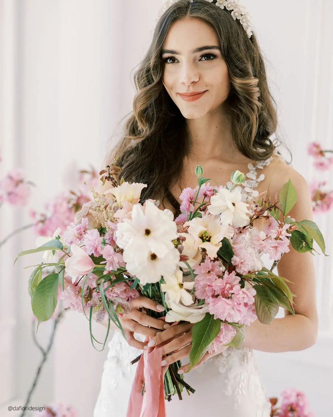 Romantic Pastel Spring Wedding Bouquets