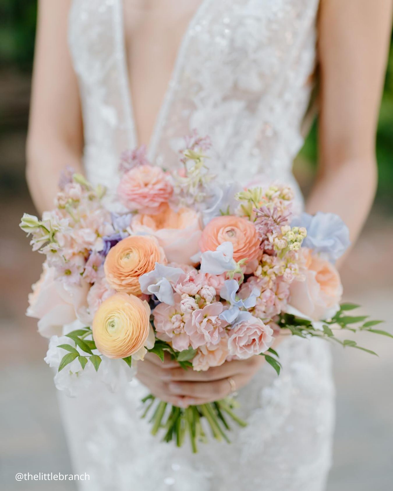 Romantic Pastel Spring Wedding Bouquets
