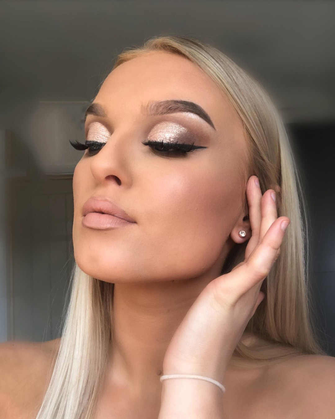 Rose Gold Bridesmaid Makeup