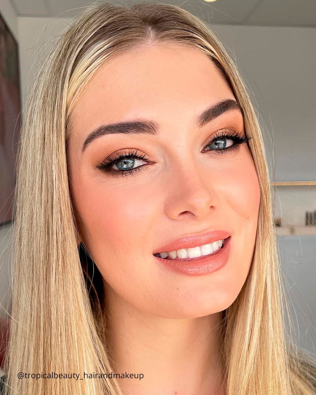 Bridesmaid Makeup Blue Eyes