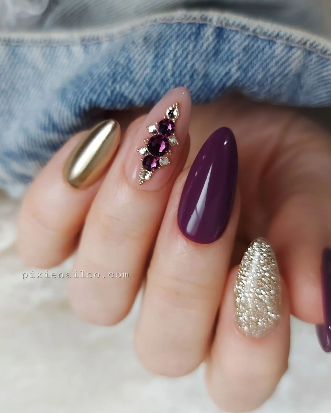 Elegant Bridal Manicure For Fall