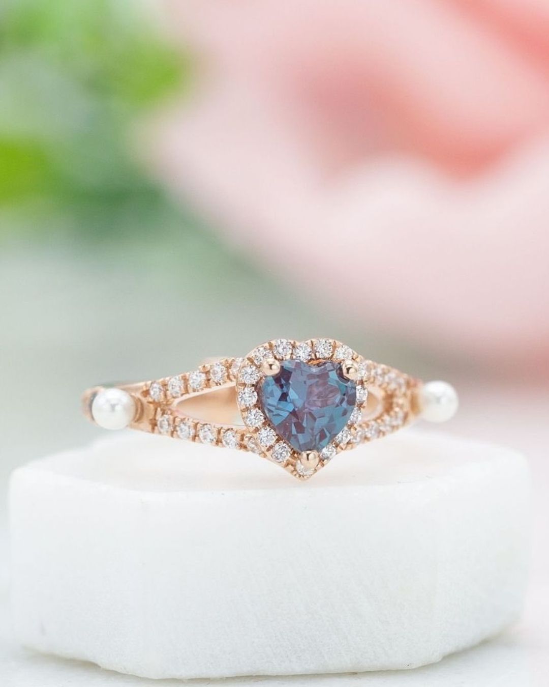 Pave Band Engagement Rings