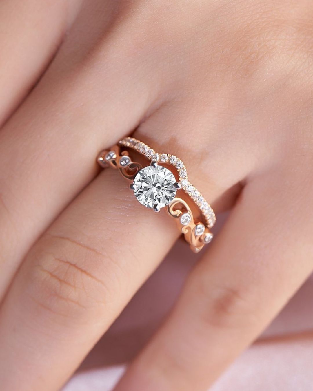 Amazing Two-Tone Modern Rings