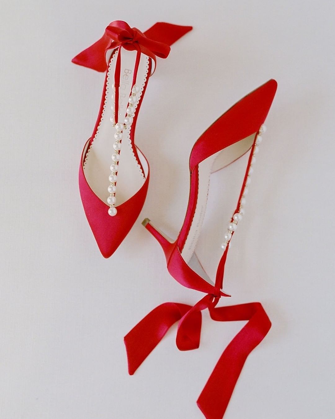 Low Heel Shoes In Red