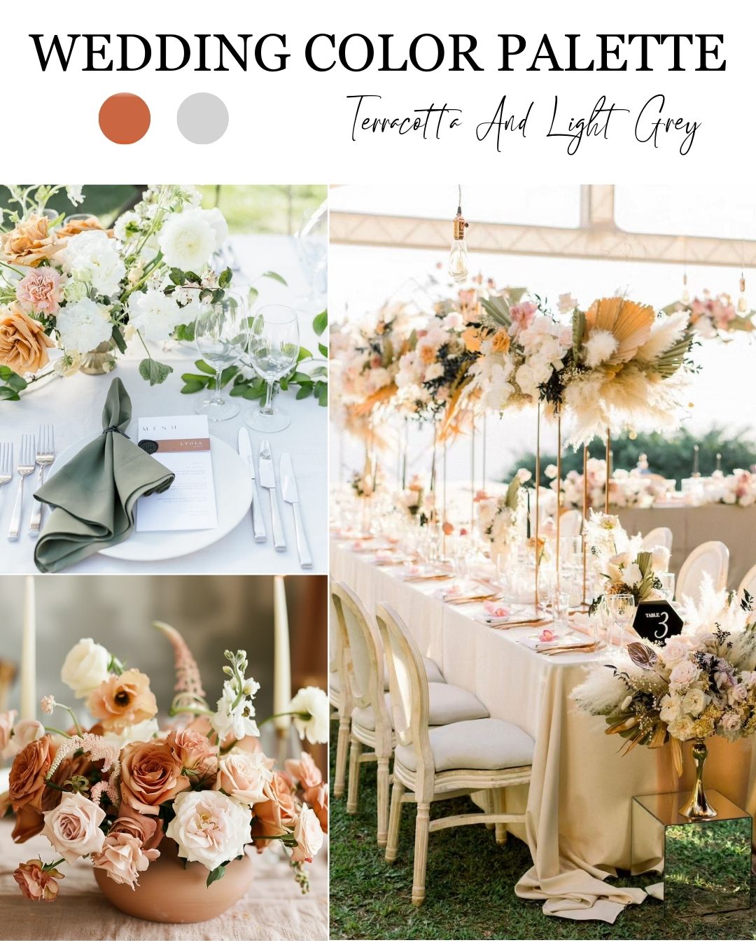 What Colors Go with Terracotta – Light Gray