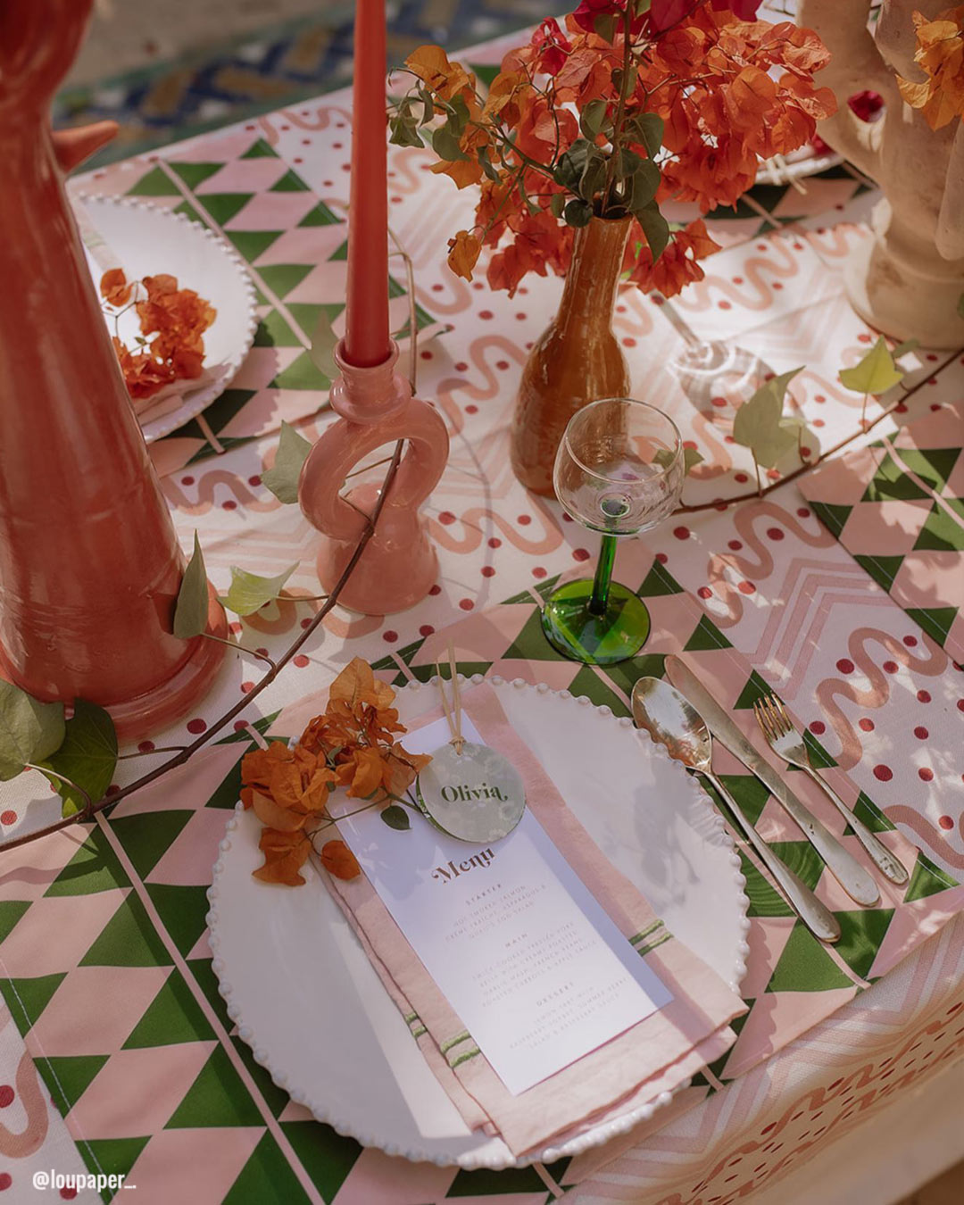 Wedding Party Photo Zone for Terracotta Wedding