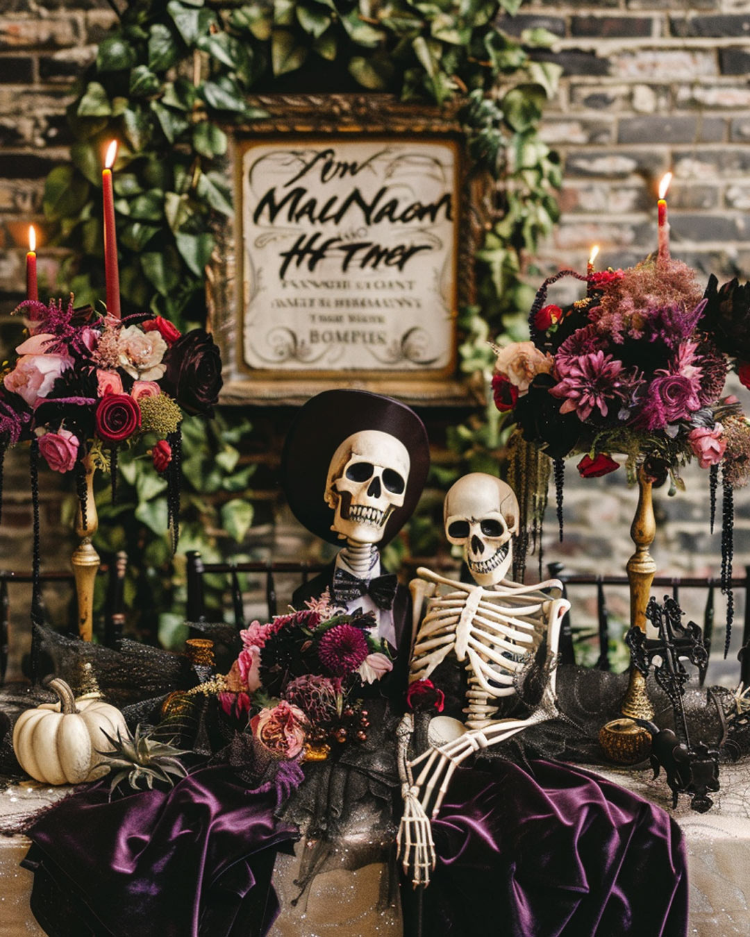 Skeleton Wedding Decorations