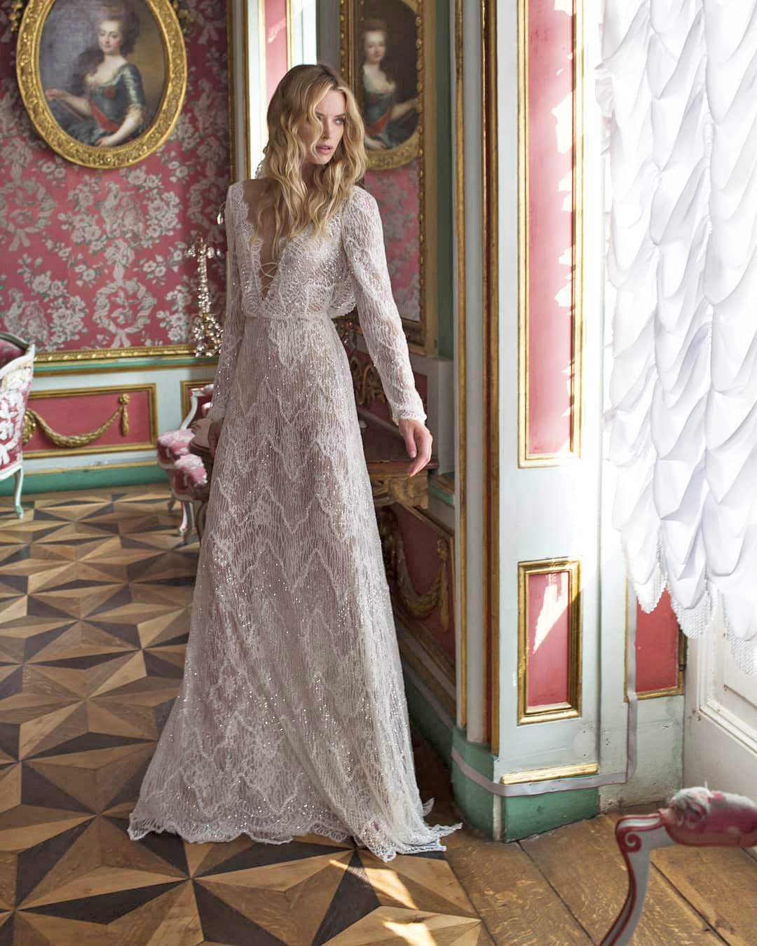 Basque Waist Wedding Dresses