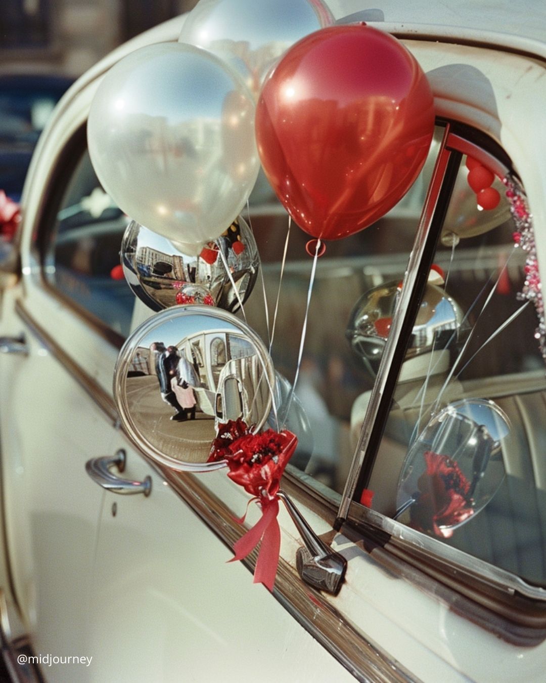 Wedding Decor for Car with Balloons