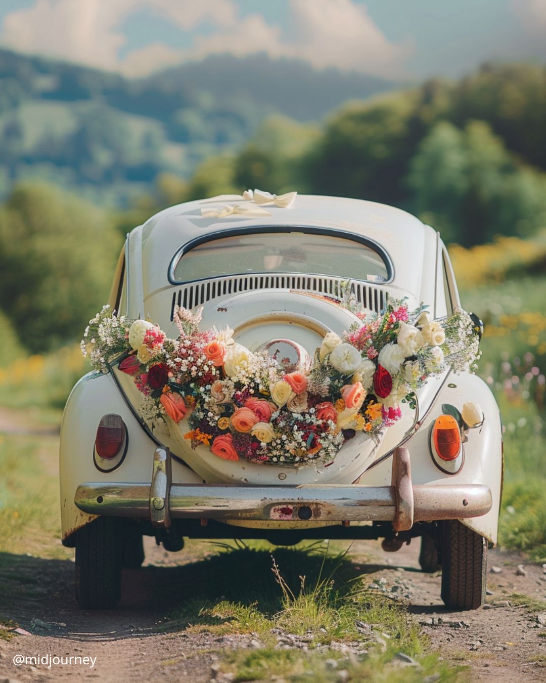 Cheerful Wedding Car Cans