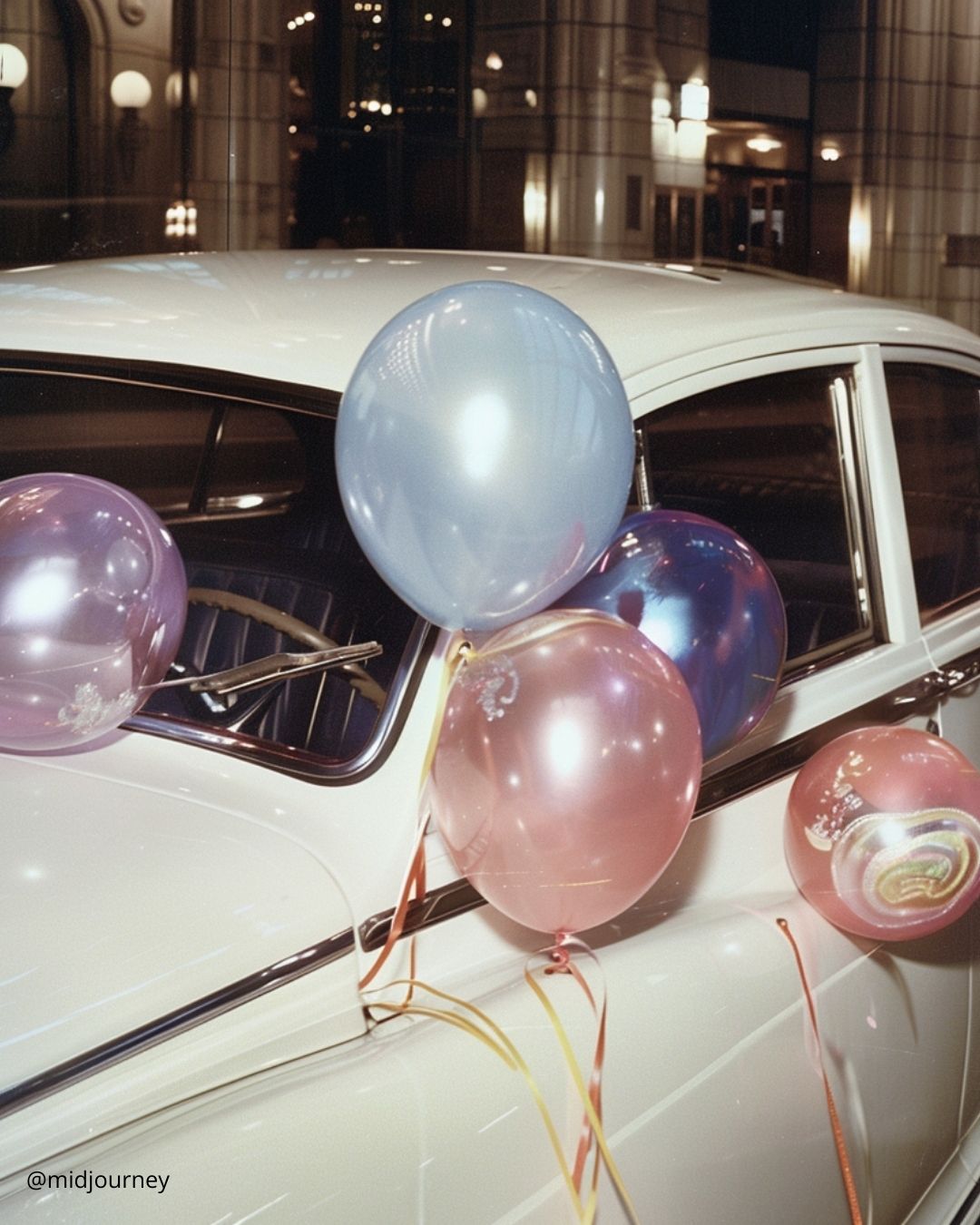 Wedding Decor for Car with Balloons